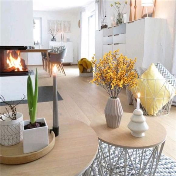 6 PCS Artificial Flowers Babys Breath Bouquet Real Touch Silk Floral Arrangement - Picture 3 of 6